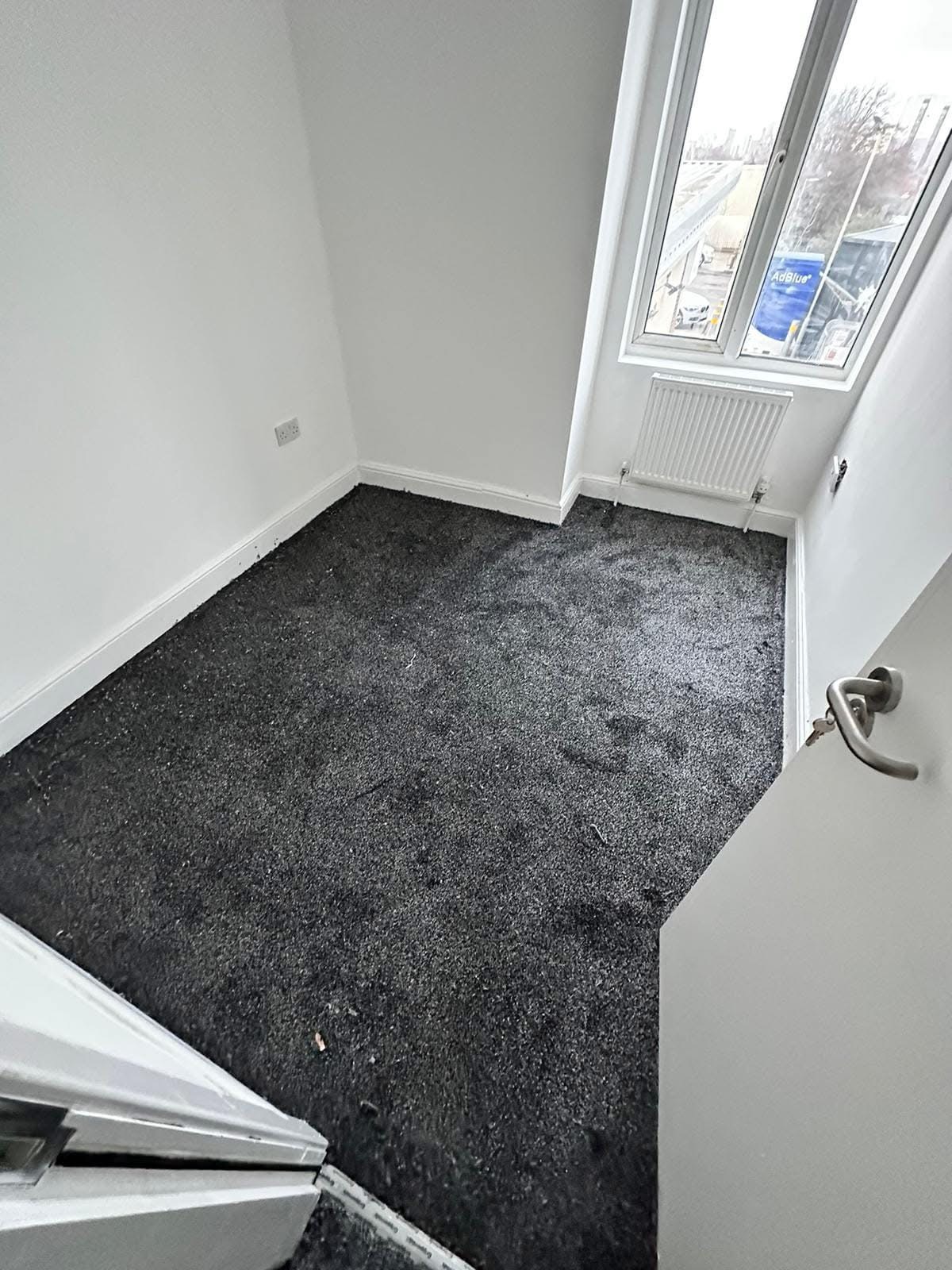 Charcoal carpet — landing